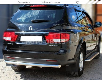 Ssangyong Kyron rear bumper protection - type: single pipe фото 2