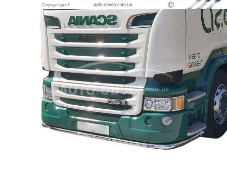 Защита переднего бампера Scania G - доп услуга: установка диодов фото 0