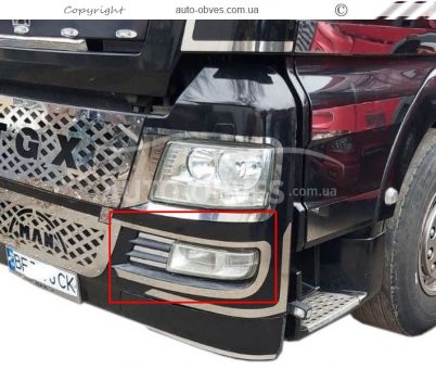 Bezel lower headlights MAN TGX 2 pcs фото 1