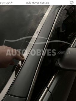 Молдинги на лобовое стекло Opel Astra J фото 2