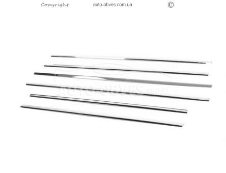 Glass trim Range Rover L322 2003-2012 stainless steel 6 pcs фото 0