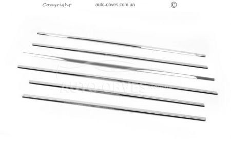 Glass trim Range Rover L322 2003-2012 stainless steel 6 pcs фото 1