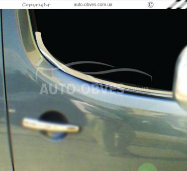 Окантовка вікон Peugeot Partner 2015-... фото 3