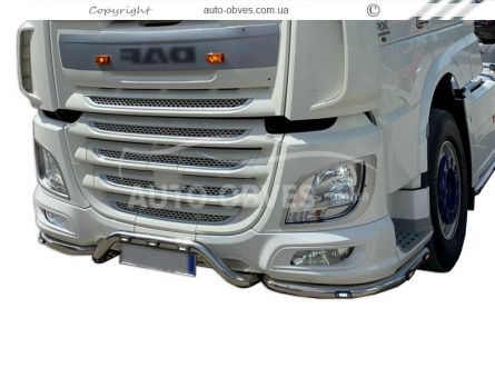 Front bumper protection DAF XF euro 6 - additional service: installation of diodes v5 фото 0