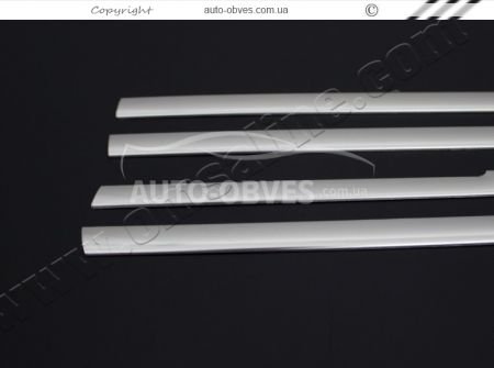 Outer edging of glass Volkswagen Golf 5 stainless steel 4 pcs фото 3