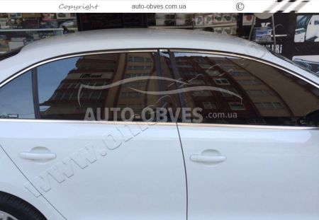 Окантовка вікон верхня з 6 частин для VW Jetta 2011-2018 фото 4