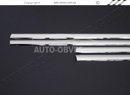 Наружная окантовка стекол Mercedes Citan нержавейка 4 шт фото 3