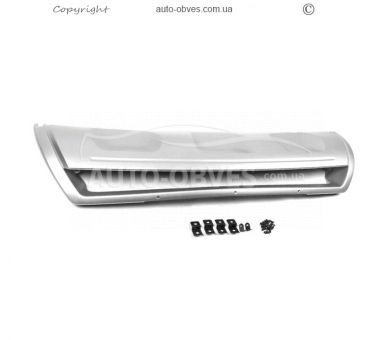 Накладка на передний бампер Kia Sorento 2010-2012 - тип: абс пластик фото 2