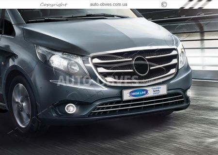 Covers for fog lamps for Mercedes V-class, Vito III фото 2