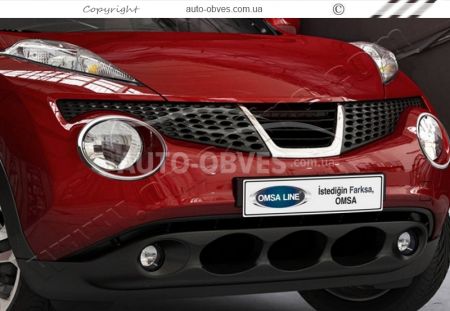 Covers for headlights Nissan Juke 2014-2019 фото 2