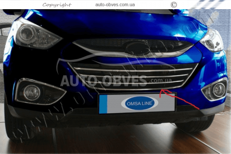 Окантовка решітки Hyundai ix35 - тип: 1 шт фото 3
