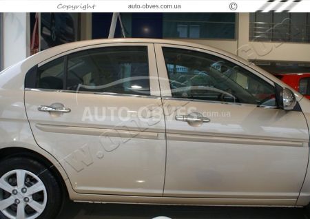 Окантовка стекол Hyundai Accent 2006-2010 фото 2