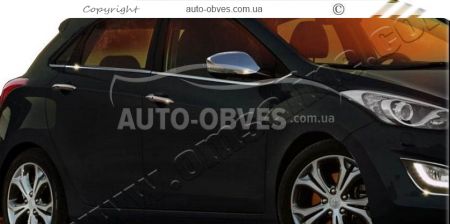 Нижняя окантовка стекол Hyundai I30 8 шт HB нержавейка фото 2