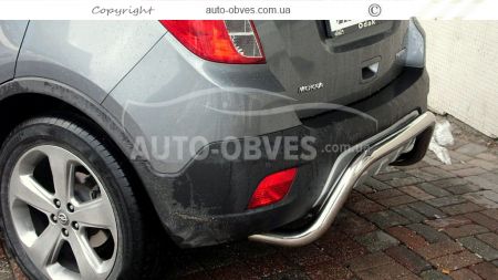 Opel Mokka rear bumper protection - type: U-shaped фото 4