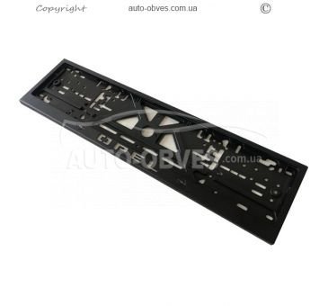 License plate frame for Opel - 1 pc color: black фото 0