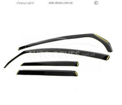 Wind deflectors insert Opel Astra J 2010-2016 photo 0