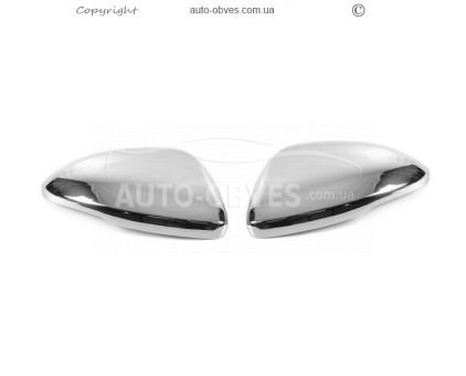 Covers for mirrors Opel Astra K 2016-2021 stainless steel photo 0