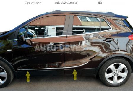 Молдинги дверей Opel Mokka 2012-2021 фото 2