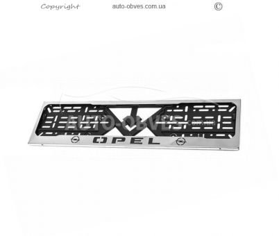 Рамка номерного знаку з лого Opel фото 0