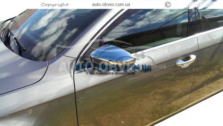 Covers for mirrors Skoda Octavia 2012-2017 stainless steel фото 2