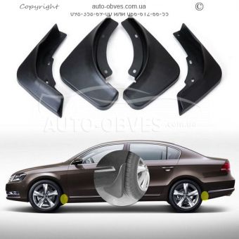 Mudguards VW Passat B7 SD 2011-2014 -type: set 4pcs фото 2