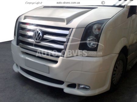Передний бампер Volkswagen Crafter 2006-2011 - тип: 2 фары под покраску фото 3