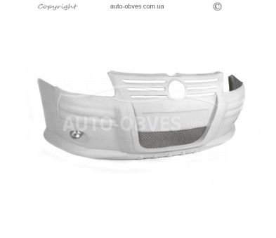 Front bumper Volkswagen Caddy 2004-2010 - type: overlay, for painting фото 0