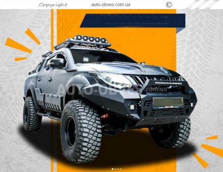 Front power bumper for Mitsubishi L200 2019-2024 фото 3