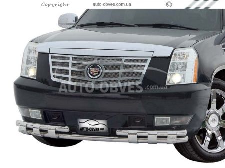 Front bumper protection Cadillac Escalade ESV 2007-2014 type: lower фото 0