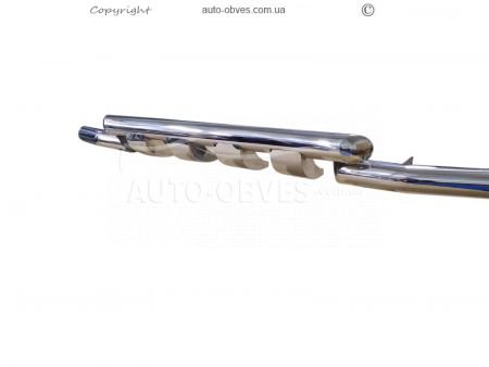 Bumper protection Subaru Forester 2012-2017 - type: model, with plates фото 1