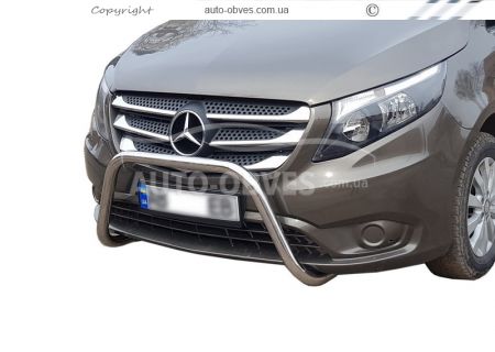 Кенгурятник Mercedes Vito, V-class 2014-2022 - тип: без гриля фото 0