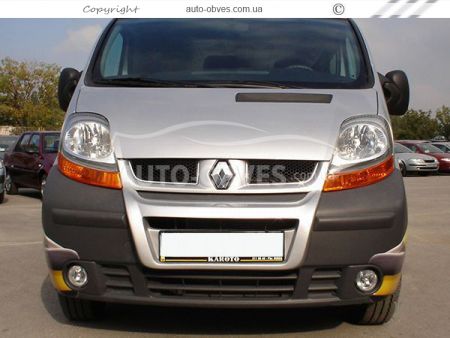 Передня губа Renault Trafic 2001-2007 - тип: під фарбування фото 3