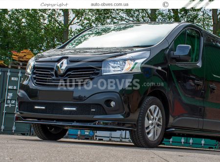 Front lip skirt Renault Trafic 2015-... - type: abs фото 4