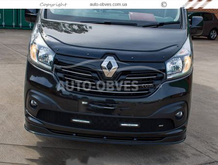 Front lip skirt Renault Trafic 2015-... - type: abs фото 2