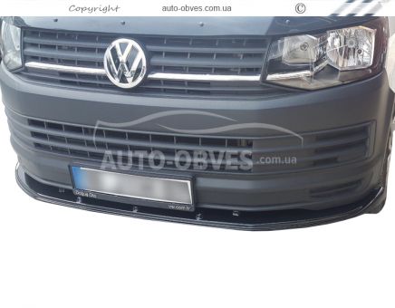 Front skirt lip Volkswagen T6 2015-2020-… - type: abs фото 0