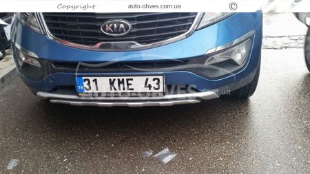 Передня накладка Kia Sportage 2010-2015 - тип: v2 пластик фото 3