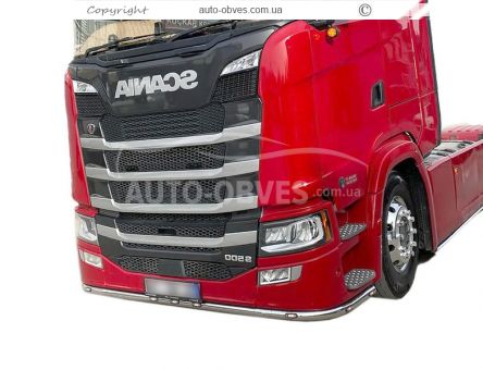 Захист переднього бампера Scania S, R 2017-... - низький бампер фото 0