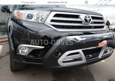 Передня накладка Toyota Highlander 2010-2013 фото 3