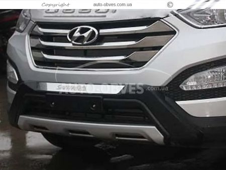 Передня накладка Hyundai Santa Fe 2013-2016 фото 2