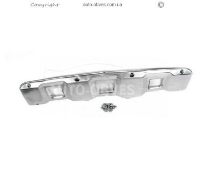 Front overlay Mercedes GL class x164 2006-2009 - type: stainless steel фото 1