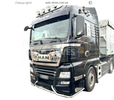Накладка на решітку капоту MAN TGX евро 6 фото 4