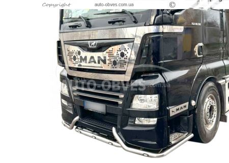 Накладка на решітку капоту MAN TGX евро 6 фото 3