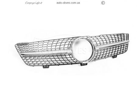 Grille Mercedes CLS C219 2009-2011 - type: diamond silver фото 1
