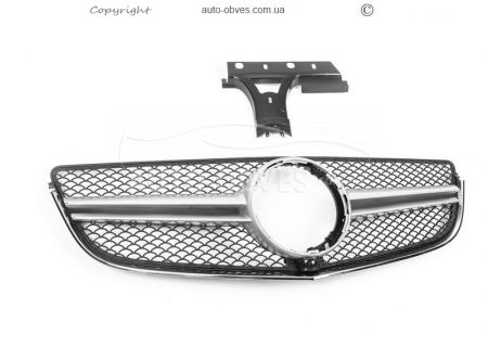 Radiator grille Mercedes E class coupe C207 2014-2016 - type: amg silver фото 1