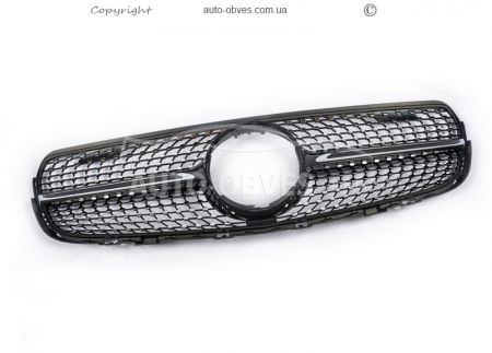 Radiator grille Mercedes GLC X253 - type: diamond black 2015-2020 фото 1