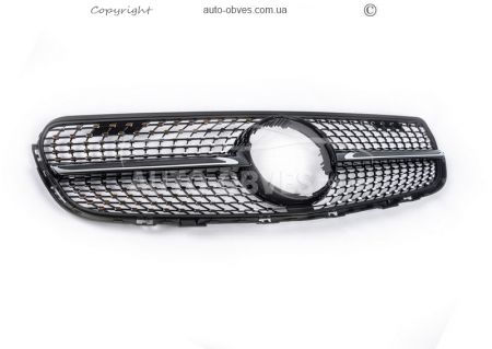 Radiator grille Mercedes GLC X253 - type: diamond black 2015-2020 фото 2