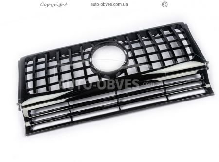 Radiator grille Mercedes G class w463 1990-2018 - type: GT, no chrome фото 1