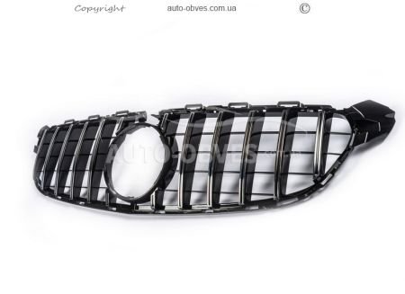 Radiator grille Mercedes C class w205 2014-2021 - type: GT for C63 under the camera фото 0