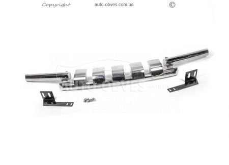 Bumper protection Lexus LX 570 2007-2012 - type: model, with plates фото 3