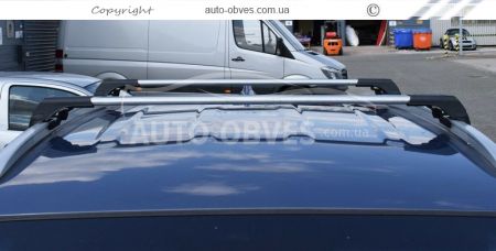Поперечины на интегрированные рейлинги Lexus GX460 на не оригинальные рейлинги фото 4